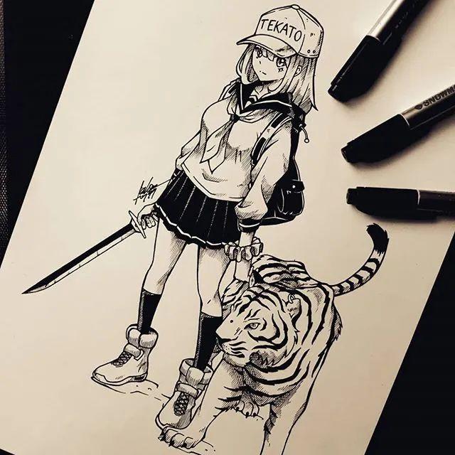 帅爆的手绘干货，动漫简笔画福利，来不及了，老司机快上车-56.jpg