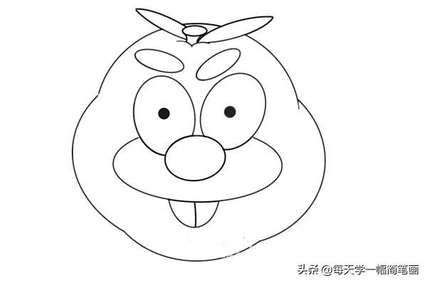 每天学一幅简笔画--卡通橙子简笔画画法步骤图片教程-6.jpg