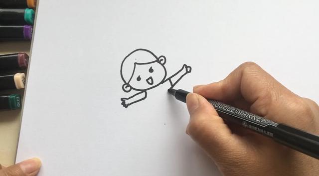 简笔画教程：步骤超详细的小女孩画法，简单实用的图文教程-4.jpg
