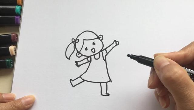 简笔画教程：步骤超详细的小女孩画法，简单实用的图文教程-6.jpg