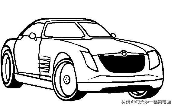 每天学一幅简笔画--各种各样的小汽车简笔画画法-8.jpg