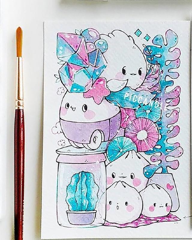 一组超可爱的小精灵简笔画，喜欢的赶紧画起来呀-5.jpg