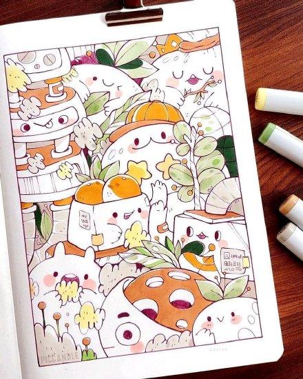 一组超可爱的小精灵简笔画，喜欢的赶紧画起来呀-8.jpg