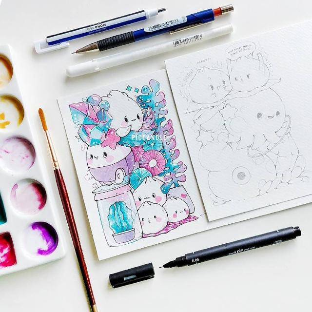 一组超可爱的小精灵简笔画，喜欢的赶紧画起来呀-12.jpg