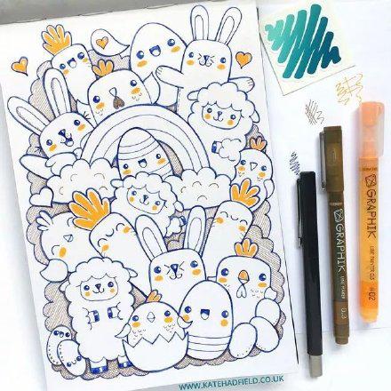 一组超可爱的小精灵简笔画，喜欢的赶紧画起来呀-16.jpg