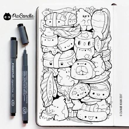 一组超可爱的小精灵简笔画，喜欢的赶紧画起来呀-17.jpg