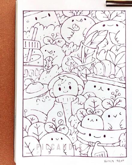 一组超可爱的小精灵简笔画，喜欢的赶紧画起来呀-20.jpg