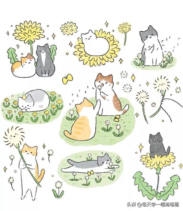 每天学一幅简笔画--猫颜控看过来，要被萌翻了-6.jpg
