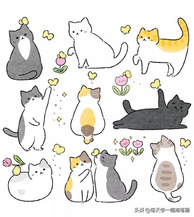 每天学一幅简笔画--猫颜控看过来，要被萌翻了-8.jpg