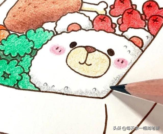 每天学一幅简笔画--手绘简笔画+彩铅上色，美得不要不要的-7.jpg