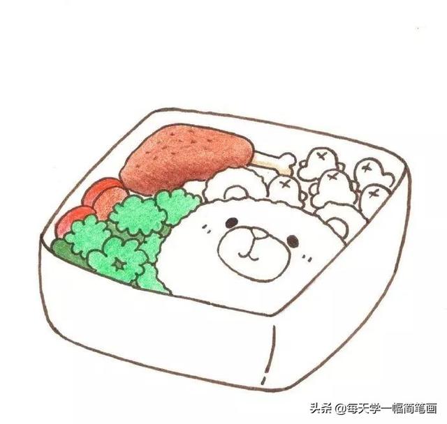每天学一幅简笔画--手绘简笔画+彩铅上色，美得不要不要的-4.jpg