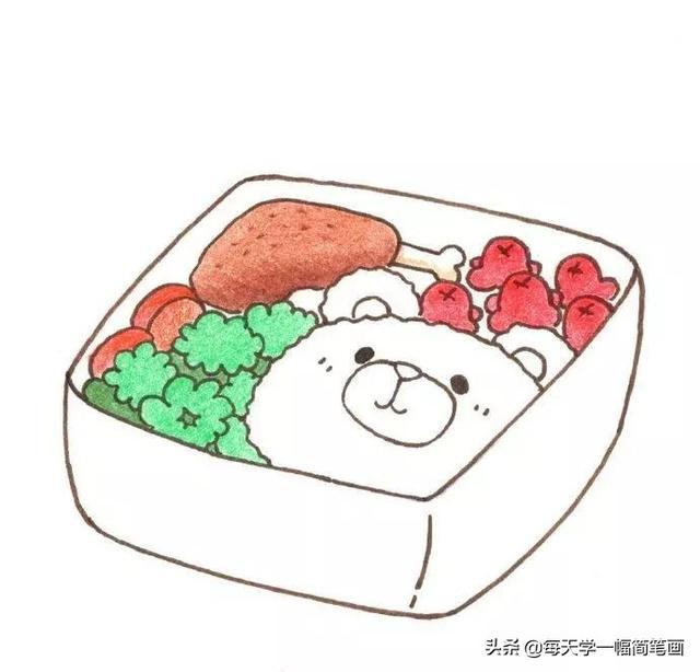 每天学一幅简笔画--手绘简笔画+彩铅上色，美得不要不要的-5.jpg