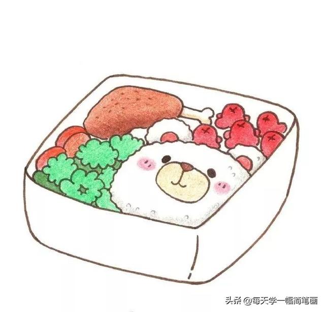 每天学一幅简笔画--手绘简笔画+彩铅上色，美得不要不要的-6.jpg