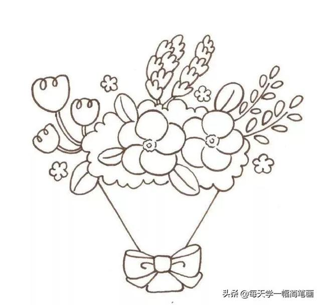 每天学一幅简笔画--手绘简笔画+彩铅上色，美得不要不要的-11.jpg