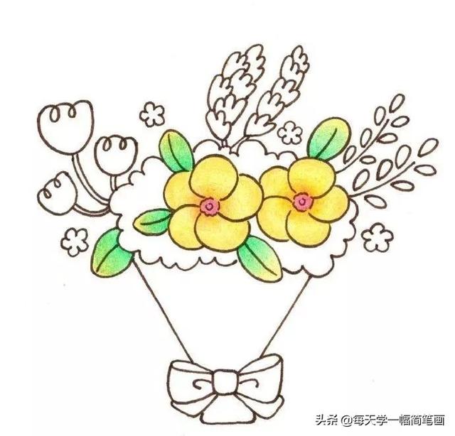每天学一幅简笔画--手绘简笔画+彩铅上色，美得不要不要的-13.jpg