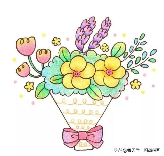 每天学一幅简笔画--手绘简笔画+彩铅上色，美得不要不要的-18.jpg