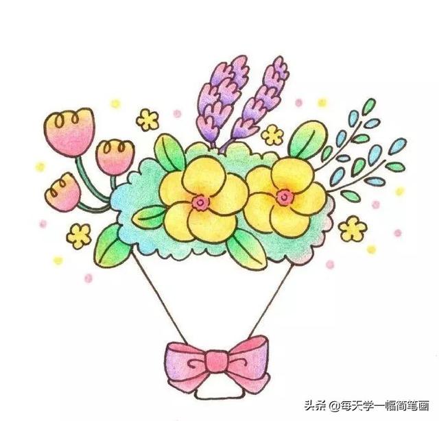 每天学一幅简笔画--手绘简笔画+彩铅上色，美得不要不要的-17.jpg