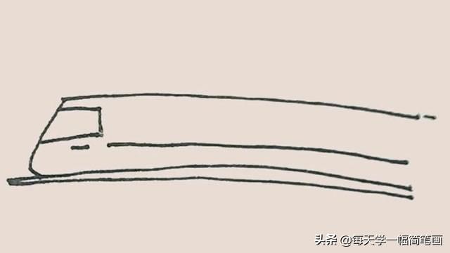 每天学一幅简笔画--火车简笔画的画法步骤图解教程-4.jpg