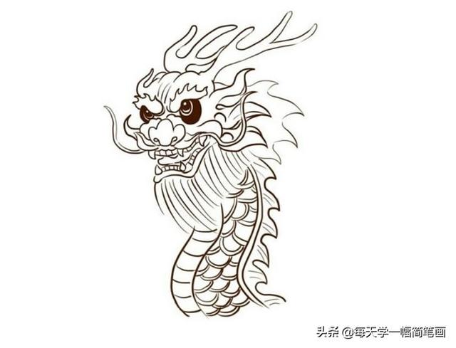 每天学一幅简笔画--端午节划龙舟简笔画画法步骤图解-5.jpg