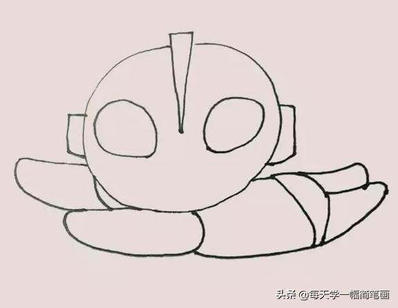 每天学一幅简笔画--奥特曼简笔画步骤画法教程-7.jpg