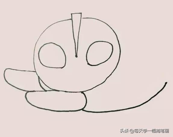 每天学一幅简笔画--奥特曼简笔画步骤画法教程-5.jpg