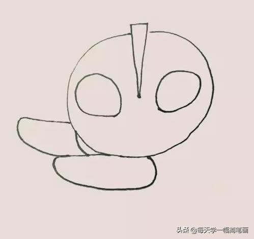 每天学一幅简笔画--奥特曼简笔画步骤画法教程-4.jpg