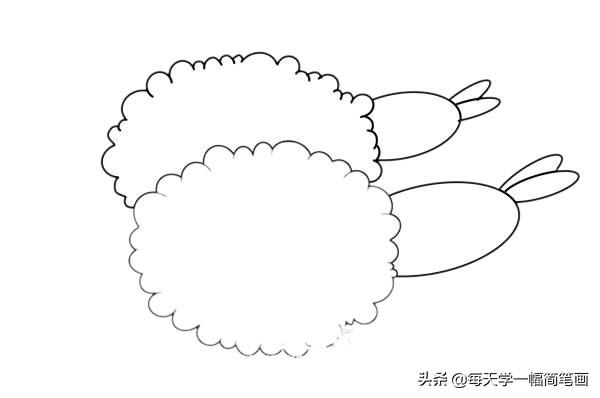 每天学一幅简笔画--炸虾球简笔画画法步骤图片教程-5.jpg
