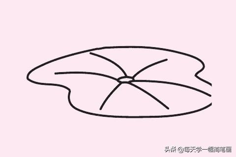 每天学一幅简笔画--荷叶简笔画画法步骤图片大全-5.jpg