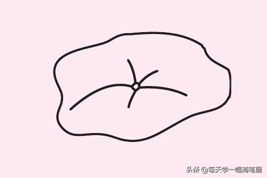 每天学一幅简笔画--荷叶简笔画画法步骤图片大全-4.jpg