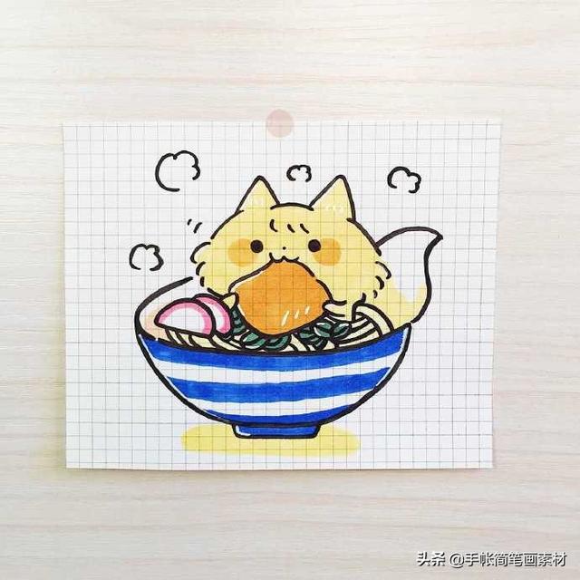 美食萌物插画，简单易学哦-5.jpg
