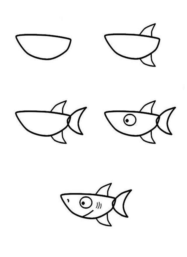 4步就能画各种鱼的简笔画，非常适合零基础入门教程-5.jpg