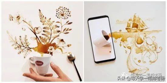 每天学一幅简笔画--她用洒了的食物作画玩出了花-7.jpg