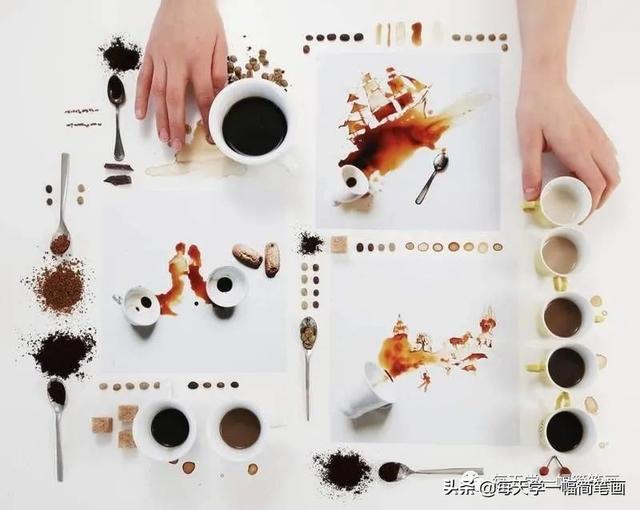 每天学一幅简笔画--她用洒了的食物作画玩出了花-11.jpg