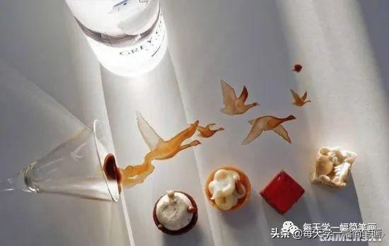 每天学一幅简笔画--她用洒了的食物作画玩出了花-13.jpg