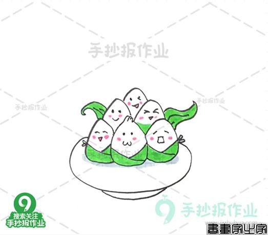 端午安康！端午节粽子龙舟简笔画教程为你准备好啦-6.jpg