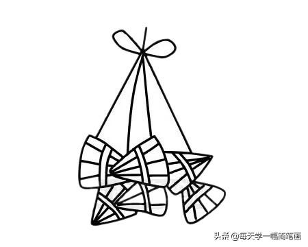 每天学一幅简笔画--粽子简笔画简单画法步骤图片大全-9.jpg
