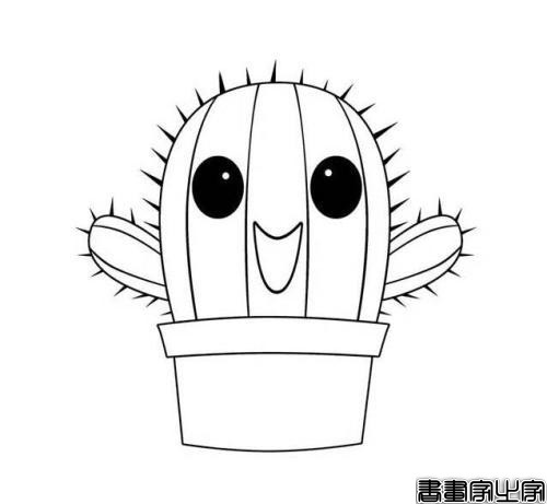 2020-06-21好看的简笔画---仙人掌-23.jpg