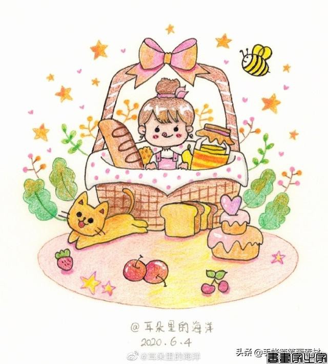 简单漂亮的人物场景系列简笔画-5.jpg