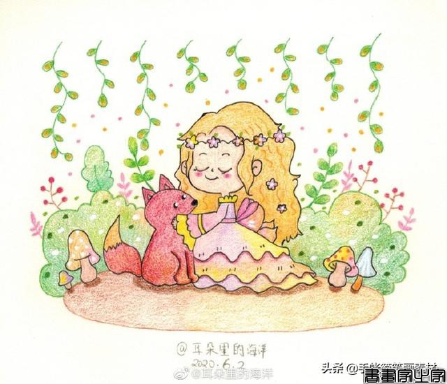简单漂亮的人物场景系列简笔画-9.jpg