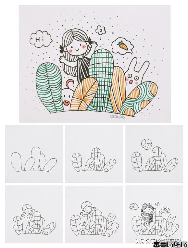 小清新人物简笔画教程~学起来吧-5.jpg