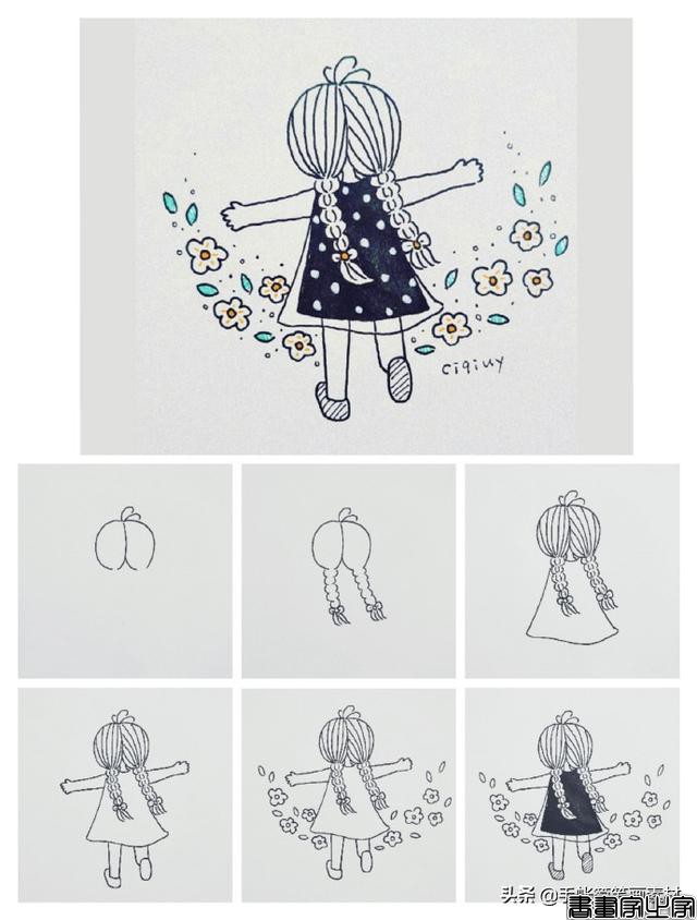 小清新人物简笔画教程~学起来吧-6.jpg