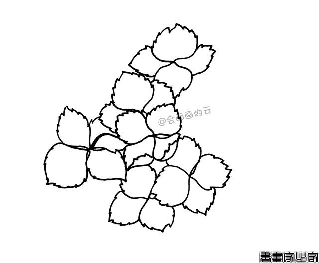 零基础的小白也可以画的简笔画，教你用1支笔画一簇花-4.jpg