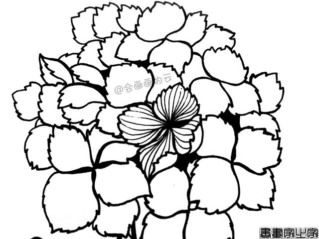 零基础的小白也可以画的简笔画，教你用1支笔画一簇花-9.jpg