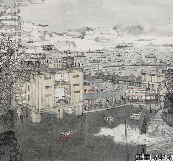 2014年 维多利亚港海滨 180X190CM 方向.jpg