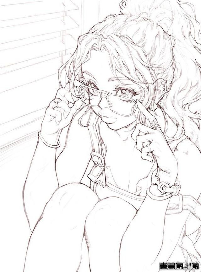 一组插画线稿，拿去参考吧-8.jpg