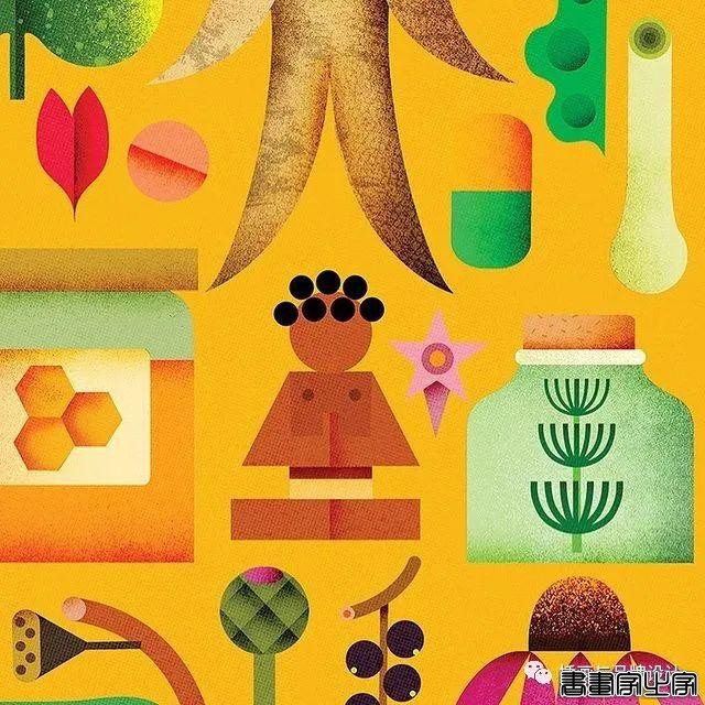 插画丨带你领略丝丝入扣的视觉之旅，多彩的形状简单有趣的造型-23.jpg