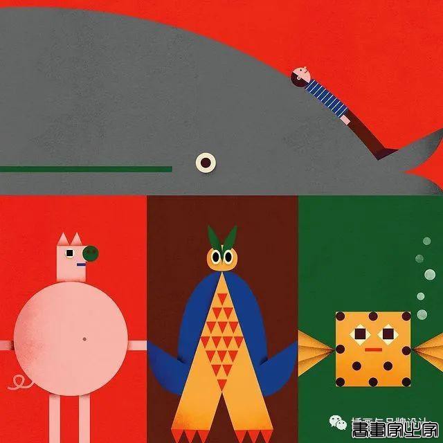 插画丨带你领略丝丝入扣的视觉之旅，多彩的形状简单有趣的造型-21.jpg