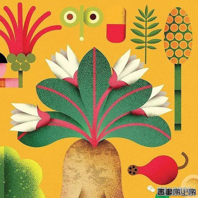 插画丨带你领略丝丝入扣的视觉之旅，多彩的形状简单有趣的造型-24.jpg