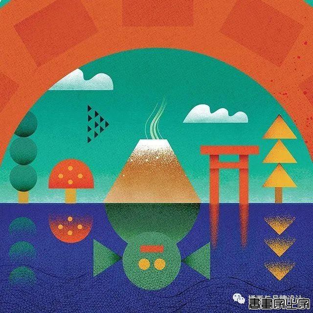 插画丨带你领略丝丝入扣的视觉之旅，多彩的形状简单有趣的造型-26.jpg