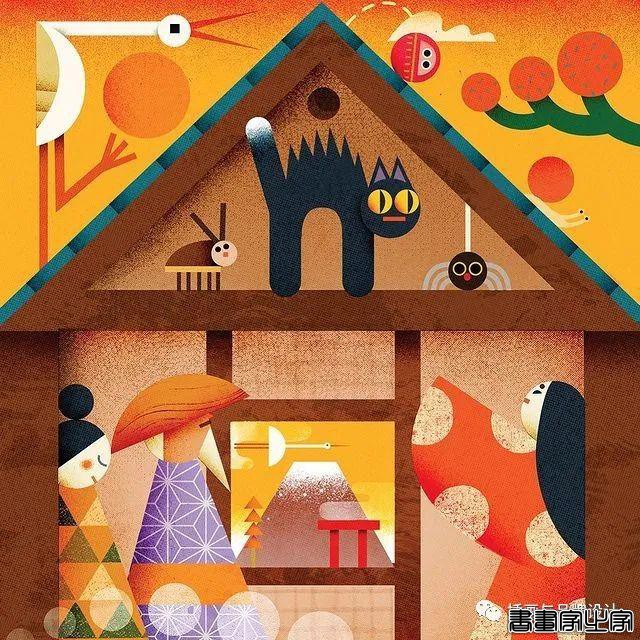 插画丨带你领略丝丝入扣的视觉之旅，多彩的形状简单有趣的造型-27.jpg